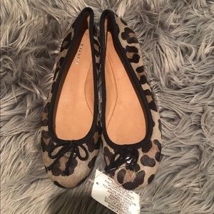 Coach calf hair flats